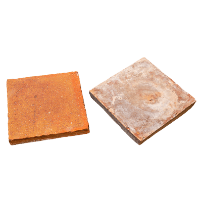 ベルギー産 アンティーク テラコッタタイル オレンジ レッド-株式会社竹藤商店