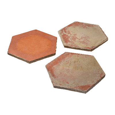 中国産 アンティーク 六角テラコッタタイル-株式会社竹藤商店