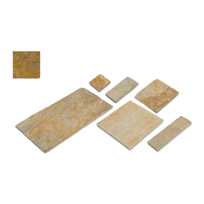 中国産 クォーツサイト手割方形 ミックスゴールド-株式会社竹藤商店
