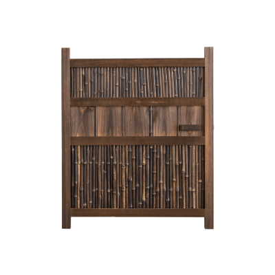 中国産 庭木戸 (黒竹)-株式会社竹藤商店