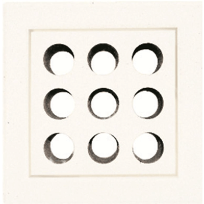 土新建材 デザインブリック ナインホール ホワイト-株式会社竹藤商店