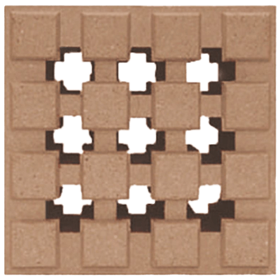 土新建材 デザインブリック ナインクロス ベージュ-株式会社竹藤商店