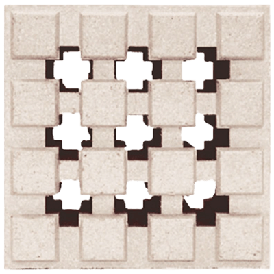 土新建材 デザインブリック ナインクロス ホワイト-株式会社竹藤商店