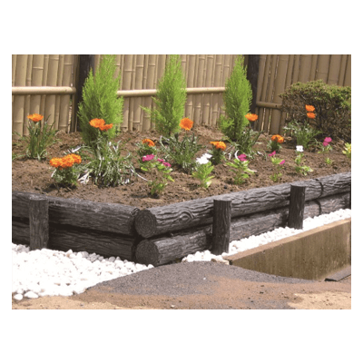 大研化成 80φ擬木丸太 ダークブラウン-株式会社竹藤商店