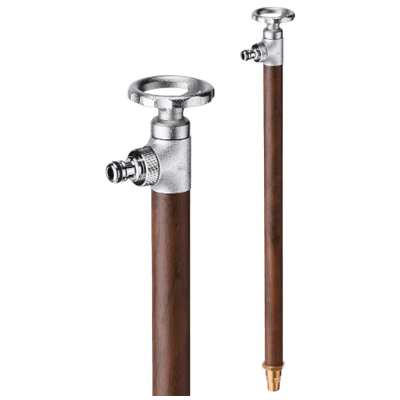 MIZSEI スプリンクルスリムバルブハンドル クルミ木目-株式会社竹藤商店