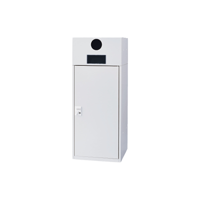 いつものスペースをスタイリッシュに リサイクルステーション ペットボトル・缶用 (窓付)-株式会社井上金庫製作所