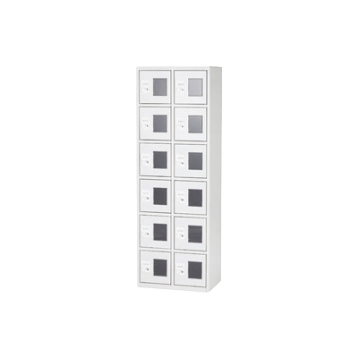 オフィスだけでなく、工場施設やホテルなど様々なシーンで大活躍 貴重品ボックス 2列6段-株式会社井上金庫製作所