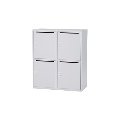 オフィス空間でも自然に調和するパーソナルロッカー 4人用-株式会社井上金庫製作所