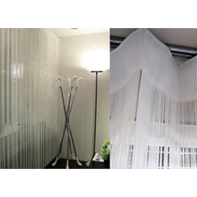 ボリュームのある特殊コードを使用したデコレーションブラインド インフィーロ プリーツカーテン100-東京ブラインド工業株式会社