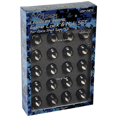 Core Lock & Nut SET 20pcs レデューラ レーシングシェルタイプナット (コアナット ロック＆ナットセット) 20個入-協永産業株式会社