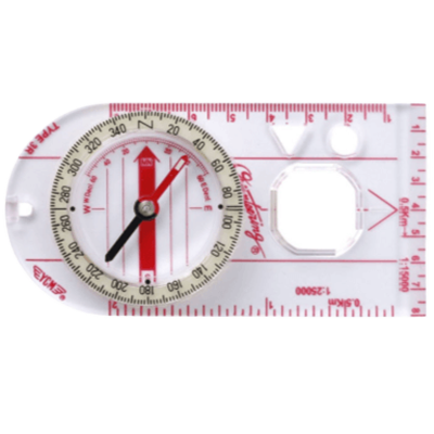 透明なボディ底面、地図上に置いて方向や距離を確認する際に オイル式コンパス オリエンテーリングコンパスII-株式会社ビクセン