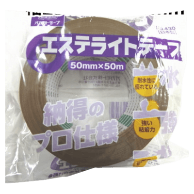 オカモト エステライトテープNo.430 クリーム 50m巻-秋田成幸産業株式会社