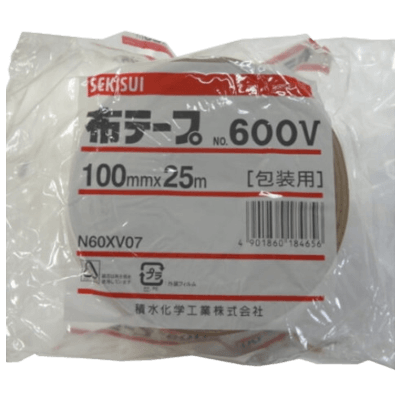 セキスイ 布テープ NO.600V 100mm×25m 茶 18巻入-秋田成幸産業株式会社