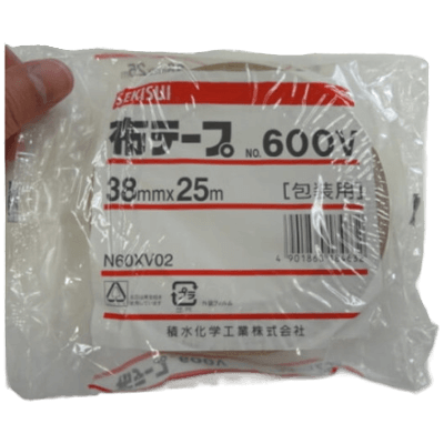 セキスイ 布テープ NO.600V 38mm×25m 茶 36巻入-秋田成幸産業株式会社
