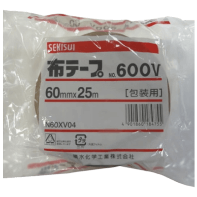 セキスイ 布テープ NO.600V 60mm×25m 茶 30巻入-秋田成幸産業株式会社