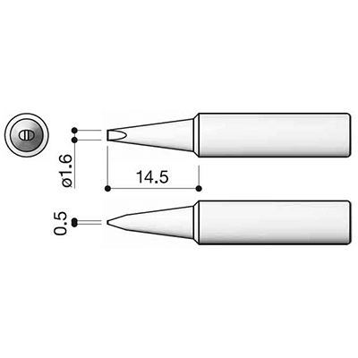 開発・計測・ツール 工具/治具類 ハンダごて交換部品 交換こて先 T18シリーズ-共立電子産業株式会社