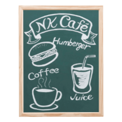 木製黒板 木枠付/粉受けなし 無地 グリーン-株式会社西口校具製作所