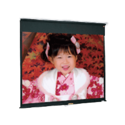 スクリーン・テレビハンガー 天板式スプリング巻上スクリーン CKL16：10フォーマット-株式会社西口校具製作所