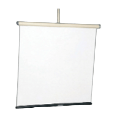 スクリーン・テレビハンガー ケース入りスプリング巻上スクリーン 1：1フォーマット-株式会社西口校具製作所