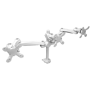 水平多関節アーム 3画面クランプ固定タイプ LA-516シリーズ LA-516-4Q-WH　モダンソリッド（MODERNSOLID）-株式会社ウィンテクノ