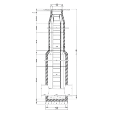 マンホール (人孔ラダホール) ラダホール2号 Ⅰ種シリーズ-髙村建材工業株式会社
