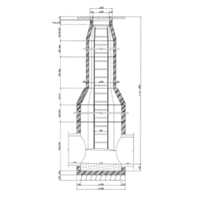 マンホール (人孔ラダホール) ラダホール3号 Ⅰ種シリーズ-髙村建材工業株式会社