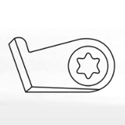 インサート及びパーツ類 HPC荒キュービング用 切屑ガイド部品 (クランプスクリュー含む)-グーリングジャパン株式会社