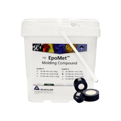 ホットマウント工程の時間短縮 加熱加圧埋込用樹脂 エポメットG (粒状)-Buehler Ltd.