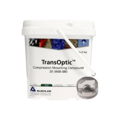 ホットマウント工程の時間短縮 加熱加圧埋込用樹脂 トランスオプティック 20-3400-080-Buehler Ltd.