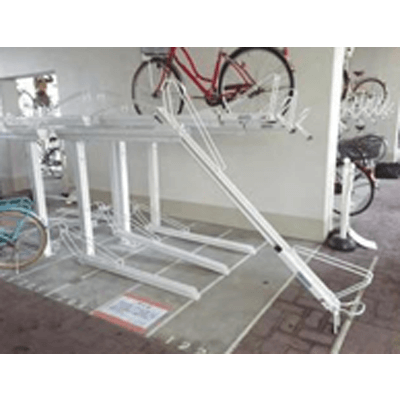 自転車ラック (駐輪機) 固定2段式単独柱ガススプリング着地式 OE-TG型 (着地式)-株式会社オービック･ジャパン