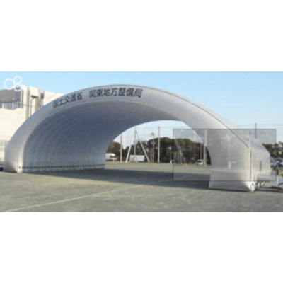 エアーテント 灰色-株式会社丸八テント商会