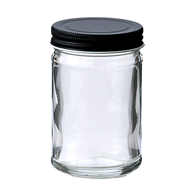 広口びん (スクリューキャップ) H-180 60本入-株式会社井上硝子