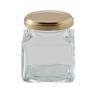 ジャムびん (ツイストキャップ) HS-角140 70本入-株式会社井上硝子