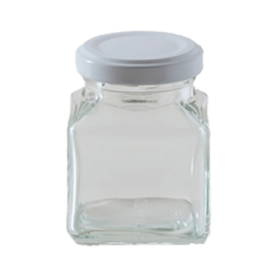 ジャムびん (ツイストキャップ) HS-角90 108本入-株式会社井上硝子