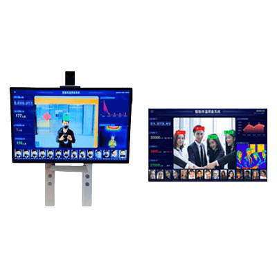 サイネージ型AI顔認識検温システム-協栄産業株式会社