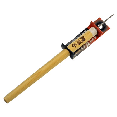 切断、穴あけ関係 鏡獅子 手揉み錐 桧柄 三角刃 中-金井産業株式会社