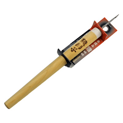 切断、穴あけ関係 鏡獅子 手揉み錐 桧柄 三角刃 小-金井産業株式会社