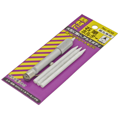 位置出し、締め具関係 石筆 406 細丸 ホルダー付-金井産業株式会社