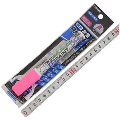 マーカー、ペン関係 VOC強力水性 PAINTマーカー 中字 丸芯 蛍光ピンク BVP-M2-金井産業株式会社