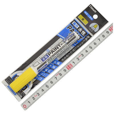 マーカー、ペン関係 VOC強力水性 PAINTマーカー 中字 丸芯 黄 BVP-M5-金井産業株式会社