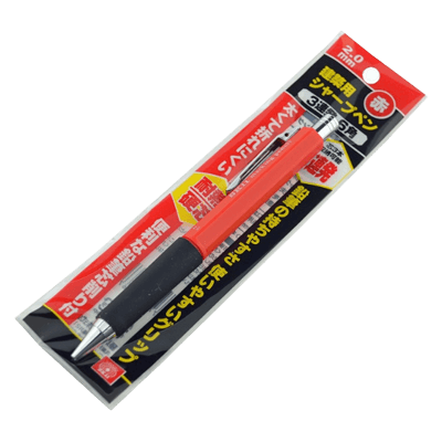 マーカー、ペン関係 建築用シャーペン 3連発6角 赤-金井産業株式会社