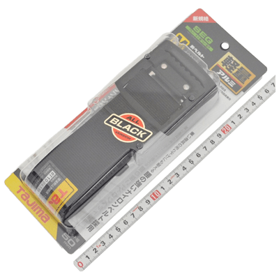 墜落制止用器具関係 (ハーネス、ランヤード、安全帯関係) 胴ベルト アルミ ワンフィンガー黒バックル BABM125-BK-金井産業株式会社