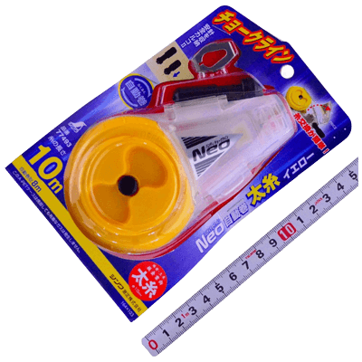 測位、測量関係 チョークラインNeo自動巻 太糸 イエロー #77493-金井産業株式会社