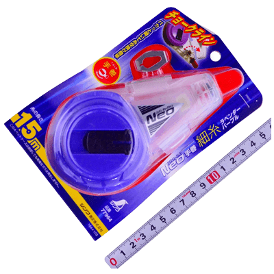 測位、測量関係 チョークラインNeo手巻 細糸 ラベンダーパープル #77964-金井産業株式会社