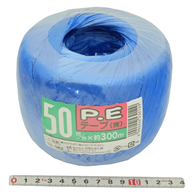 測位、測量関係 P.Eテープ (青) 50x300 TE-002-金井産業株式会社