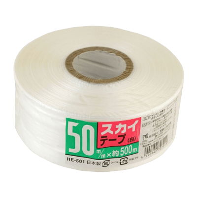 測位、測量関係 スカイテープ 50x500 白 HE-501-金井産業株式会社