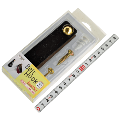 作業補助、補修関係 便利用品・雑貨 レザーベルトフック ダークブラウン ロング S-LLDTA-PP-金井産業株式会社