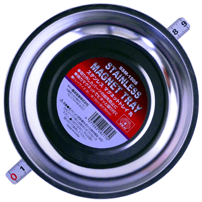 作業補助、補修関係 便利用品・雑貨 ステンレス マグネットトレイ 丸 SSM-150S-金井産業株式会社