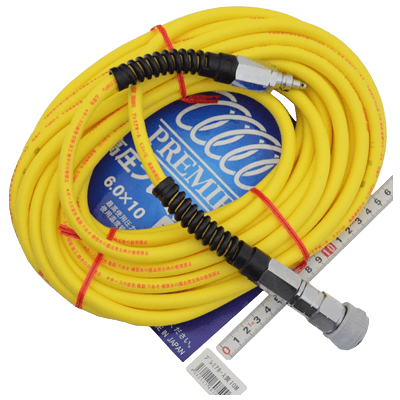 作業補助、補修関係 エアー用品 常圧プレミアホース 10M イエロー-金井産業株式会社