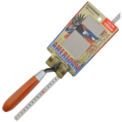 塗り、慣らし関係 左官用品 メリケン鏝 本焼 180mm 角-金井産業株式会社